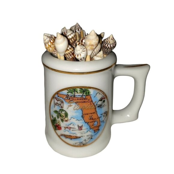 Florida Toothpick Holder Vintage Collectible Souvenir Destination - Picture 4 of 5